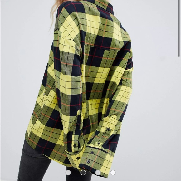 Cheap Monday flannel check shirt in plaid - Picture 2 of 9